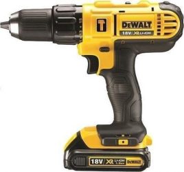 DCD776C2-QW - Akkus, 18V Compact, ütvefúró-csavarozó, 2db 1,3 Ah Li-Ion akku, koffer, 13mm 