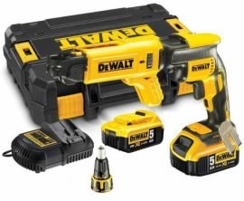 DCF620P2K-QW - Akkus 18V-os XR Li-Ion gipszkartoncsavarozó készlet 2db 5.0Ah-s akku, töltő, csavaradagoló feltét, koffer