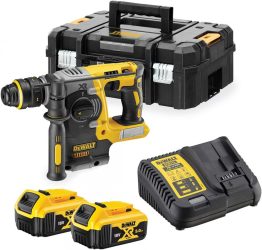 DEWALT DCH274P2T Szénkefementes akkus fúrókalapács cseretokmánnyal TSTAK kofferben (2x5,0Ah/18V)