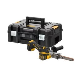 Dewalt DCM200NT-XJ akkumulátoros szalagcsiszoló akku és töltő nélkül, TSTAK kofferben