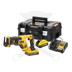 DeWALT DCS367H2T akkumulátoros orrfűrész,töltő+2db 5Ah akku kofferban