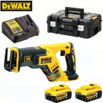   DCS367P2-QW Akkus, 18V Premium, kardfűrész, 2x5.0 Ah akku + töltő, TSTAK kofferben