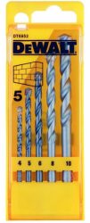 DeWALT DT6952-QZ Kőzetfúrószár Készlet 5 db-os (4,5,6,8,10 )