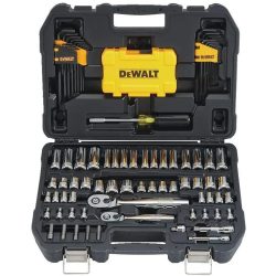 Dewalt mechanikus szerszámkészlet 1/4", 3/8" 108 részes DWMT73801-1